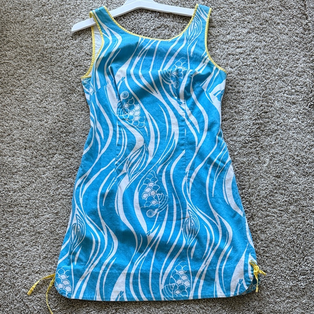 Lilly Pulitzer Blue and White Mini Dress